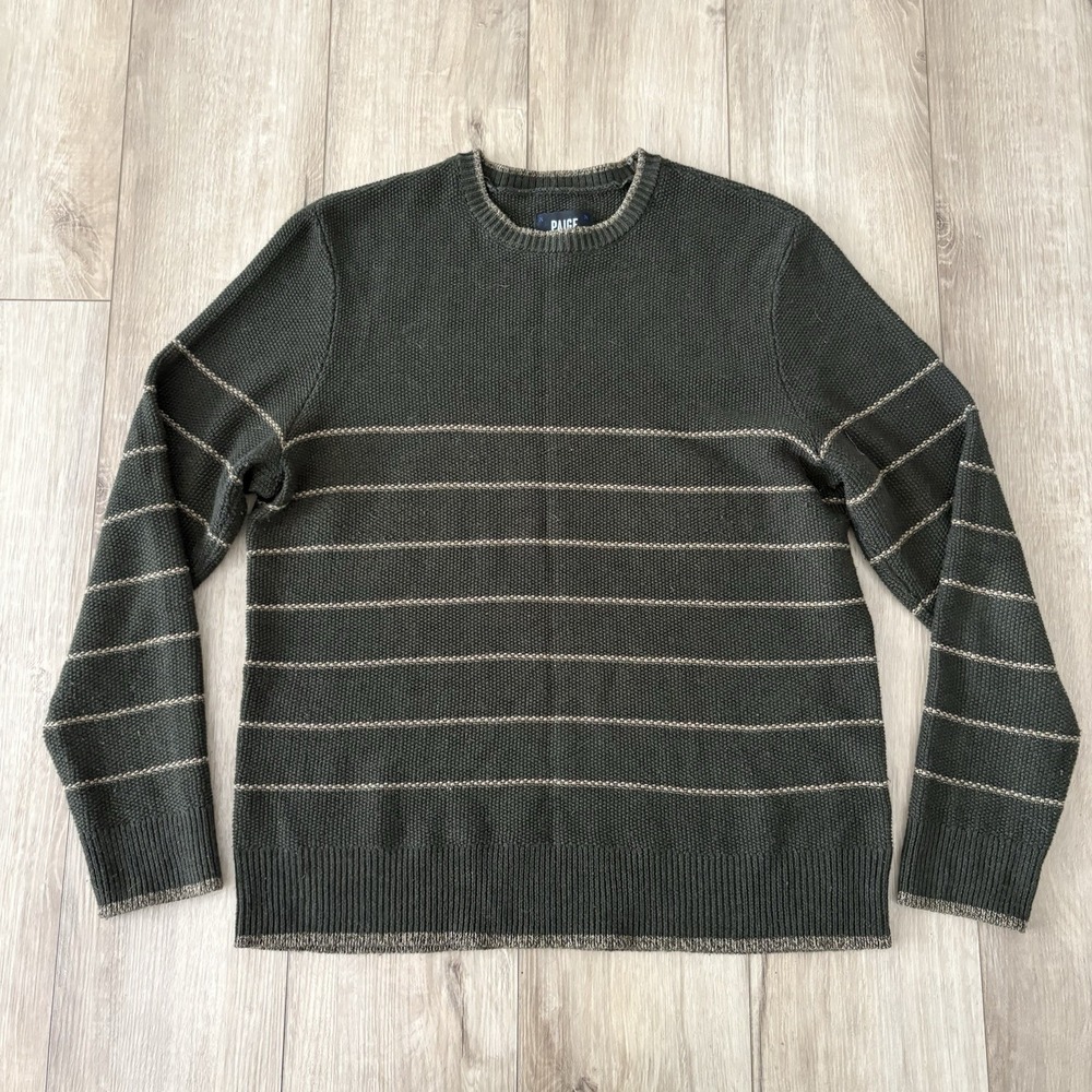 Paige Sweater Womens Medium Multicolor Colorblock Stripe‎ Cotton Pullover